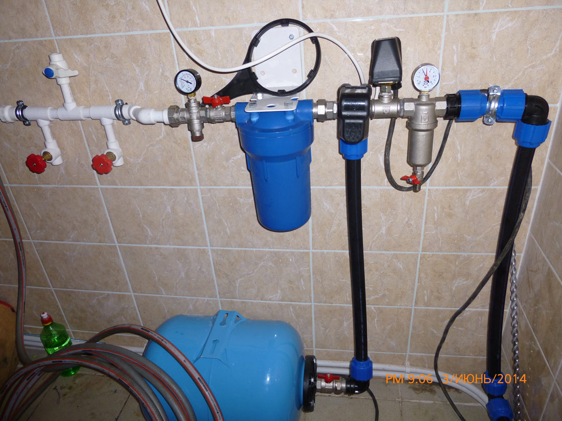 Система автоматики и фильтрации водопровода