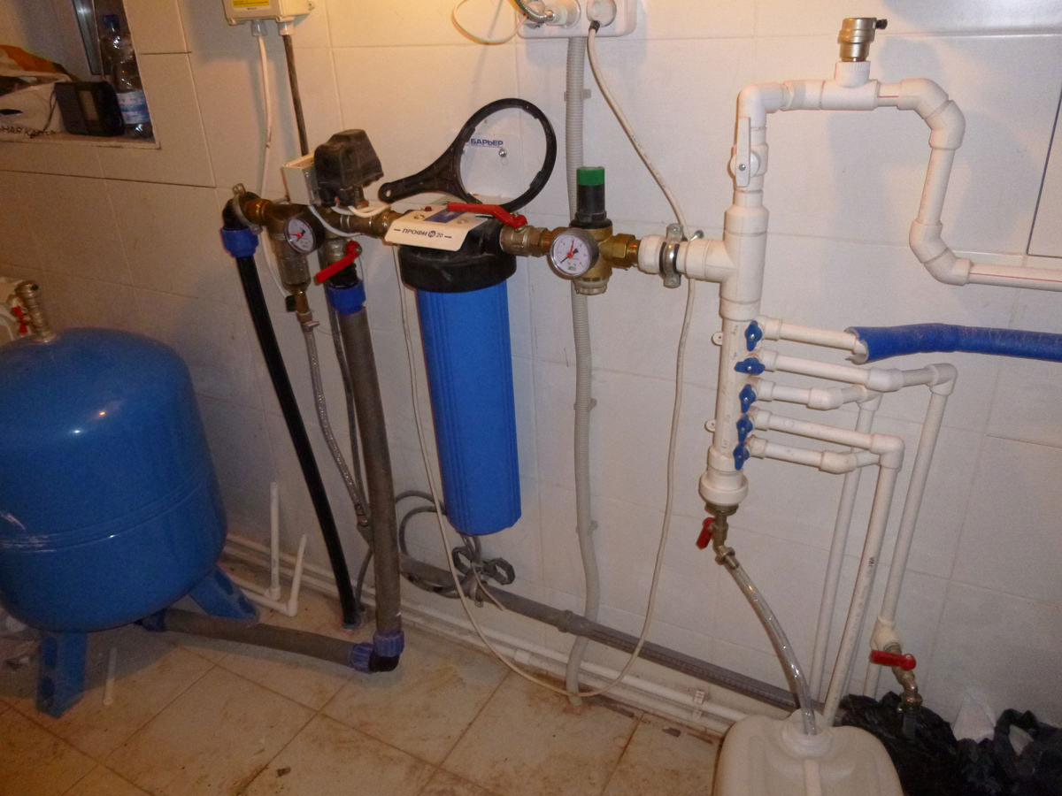 Система автоматики и фильтрации водопровода